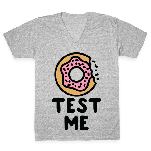 Donut Test Me V-Neck Tee Shirt