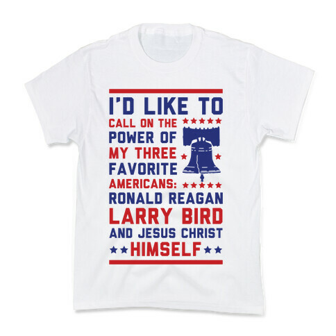 My Three Favorite Americans Kids T-Shirt