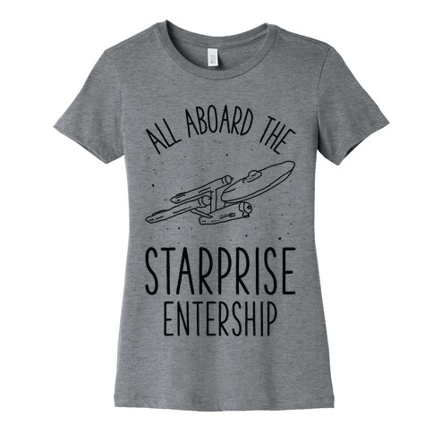 All Aboard The Starprise Entership Womens T-Shirt