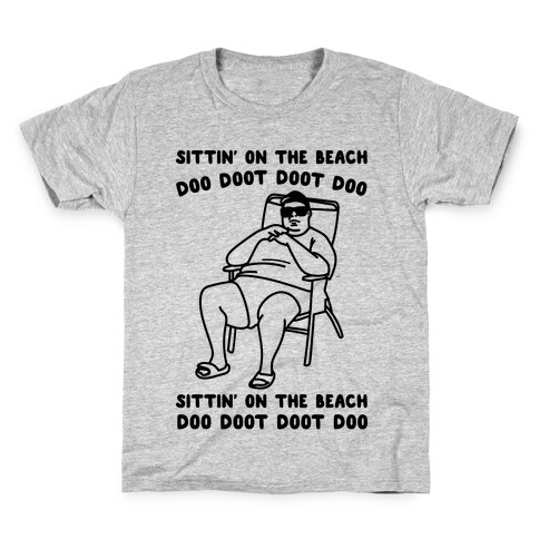 Sittin' On The Beach Chris Christie Parody Kids T-Shirt