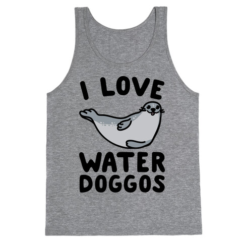 I Love Water Doggos  Tank Top