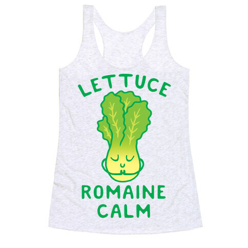 Lettuce Romaine Calm Racerback Tank Top