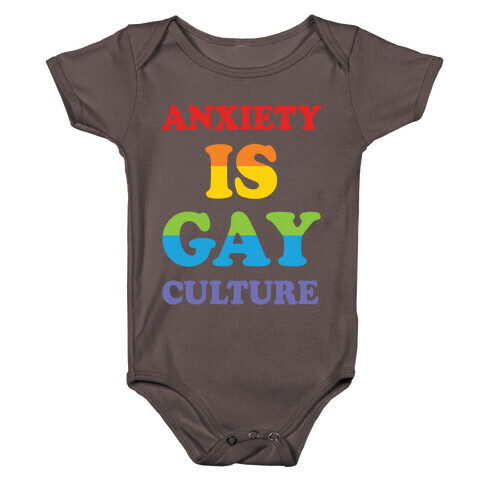 Anxiety Is Gay Culture Baby One-Piece