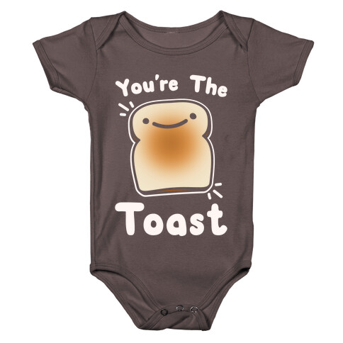 You're The Toast (To My Avocado) White Print Baby One-Piece