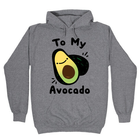 (You're The Toast) To My Avocado White Print Hooded Sweatshirt