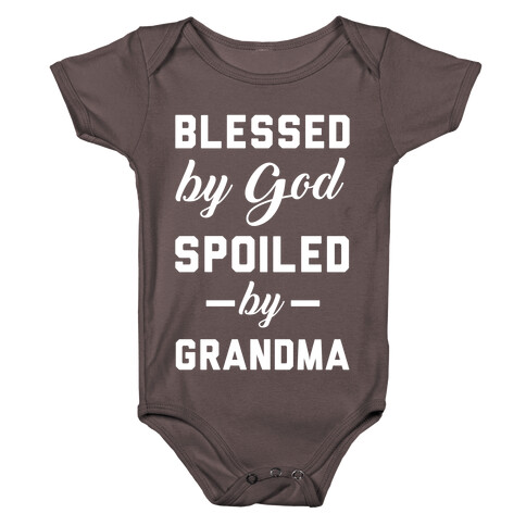 Blessed By God Spoiled By Grandma Baby One-Piece