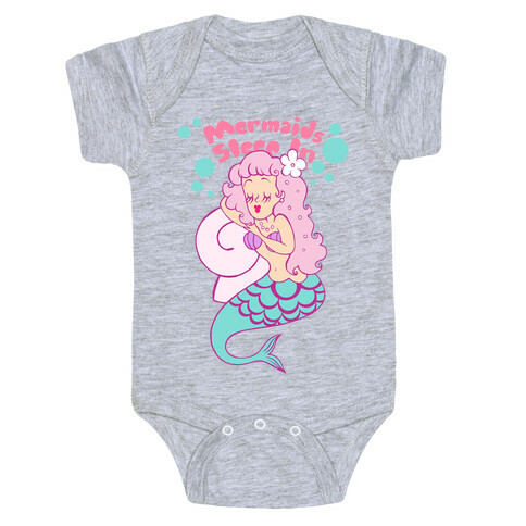 Mermaids Sleep In Baby One-Piece