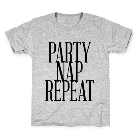 Party Nap Repeat Kids T-Shirt