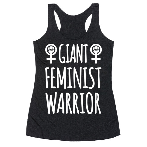 Giant Feminist Warrior Racerback Tank Top