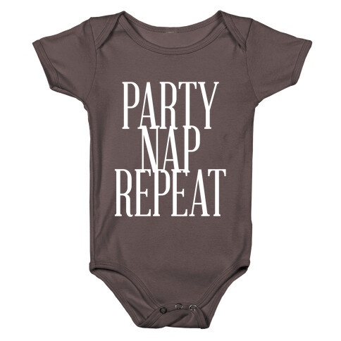 Party Nap Repeat Baby One-Piece