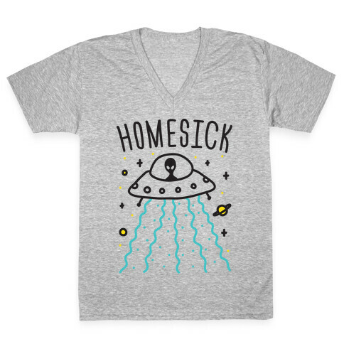 Homesick Alien V-Neck Tee Shirt