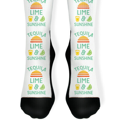Tequila Lime And Sunshine Sock