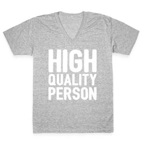 High-Quality Person V-Neck Tee Shirt