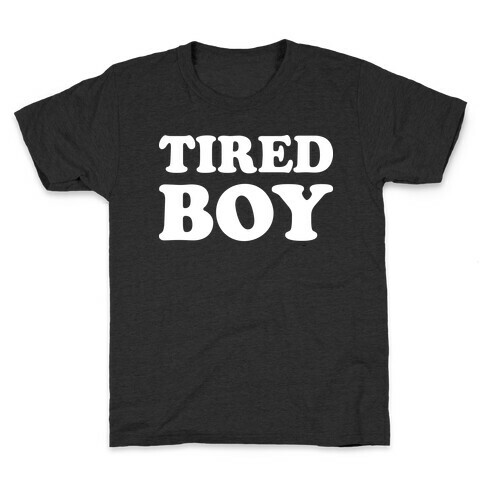 Tired Boy Kids T-Shirt