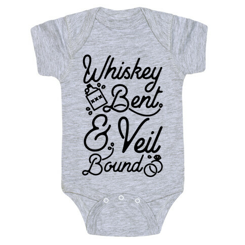 Whiskey Bent and Veil Bound Baby One-Piece