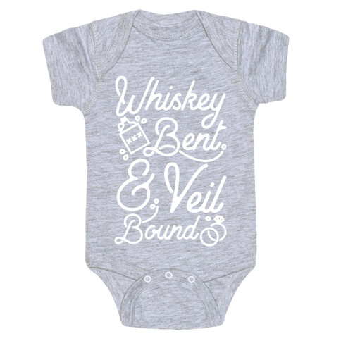 Whiskey Bent and Veil Bound Baby One-Piece