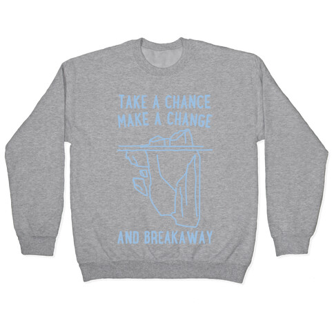 Breakaway Iceberg Parody White Print Pullover