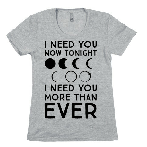 Total Eclipse Parody Womens T-Shirt