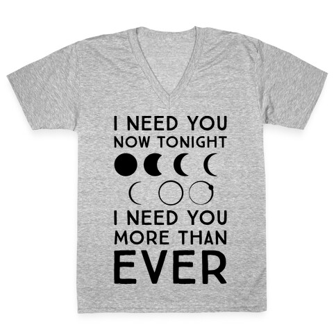 Total Eclipse Parody V-Neck Tee Shirt