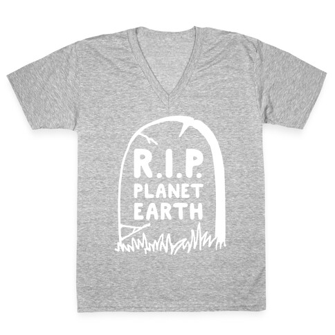R.I.P. Planet Earth V-Neck Tee Shirt