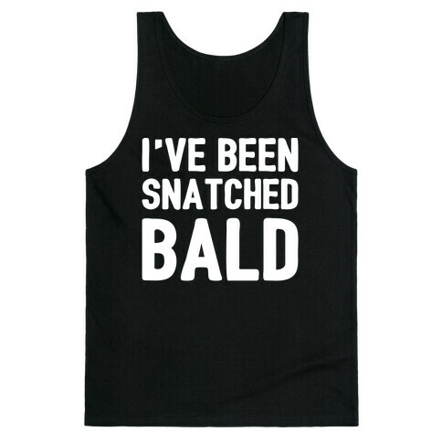 Snatched Bald White Print Tank Top