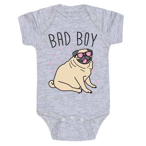 Bad Boy Pug Baby One-Piece