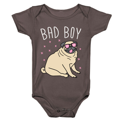 Bad Boy Pug Baby One-Piece