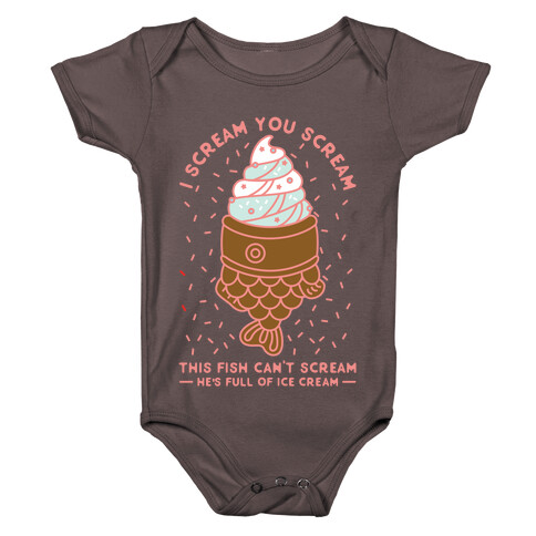 I Scream You Scream Baby One-Piece