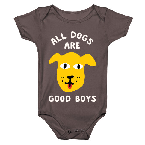 All Dogs Are Good Boys Baby One-Piece