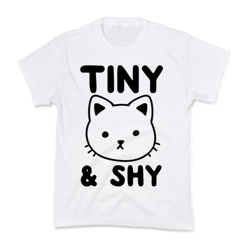 Tiny & Shy Cat Kids T-Shirt