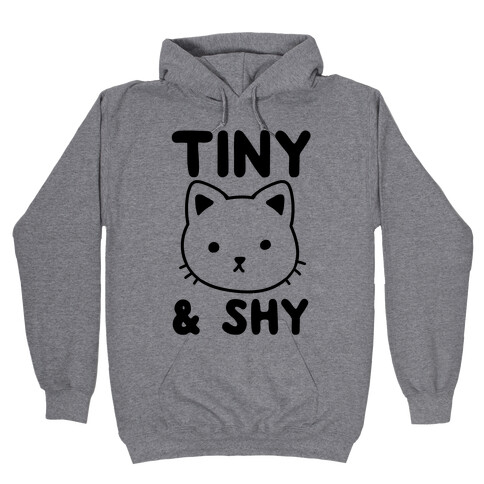 Tiny & Shy Cat Hooded Sweatshirt