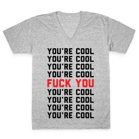 You're Cool F*** You V-Neck Tee Shirt