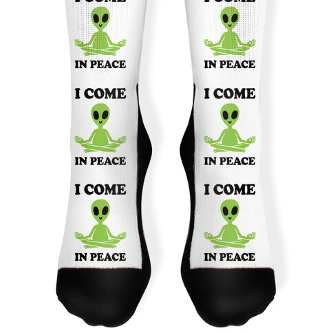 I Come In Peace Sock