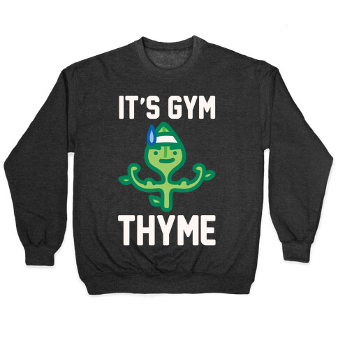 It's Gym Thyme White Print Pullover