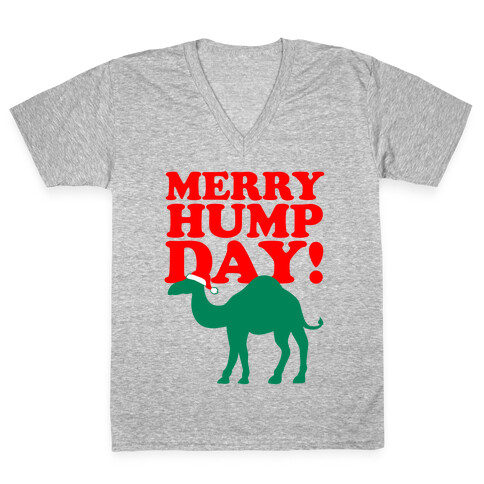 Merry Hump Day! V-Neck Tee Shirt