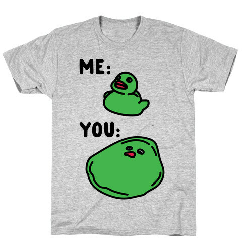 Me vs You Melting Ducky Meme T-Shirt
