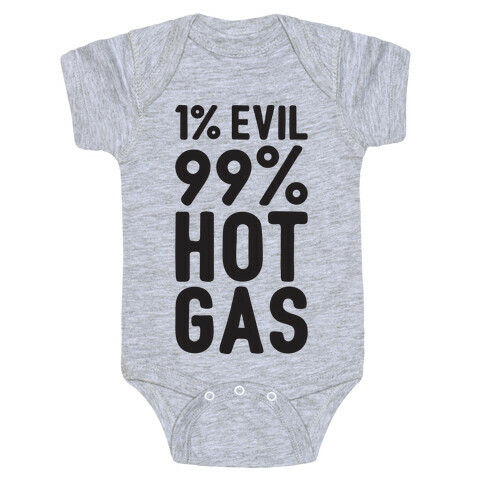 1% Evil 99% Hot Gas Baby One-Piece