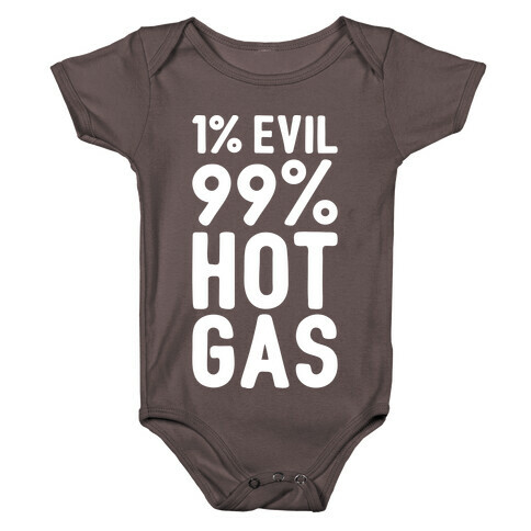 1% Evil 99% Hot Gas Baby One-Piece