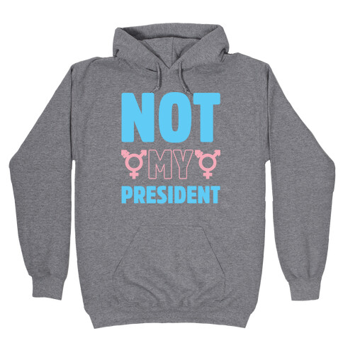 Not My President Trans Rights Hooded Sweatshirt
