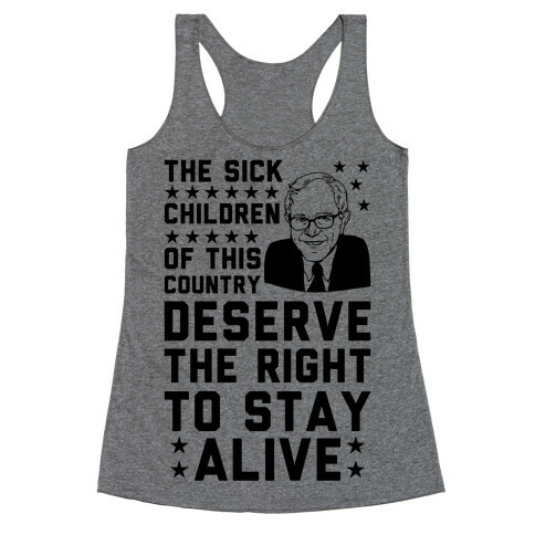 The Right To Stay Alive Bernie Racerback Tank Top