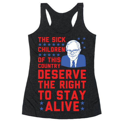 The Right To Stay Alive Bernie Racerback Tank Top