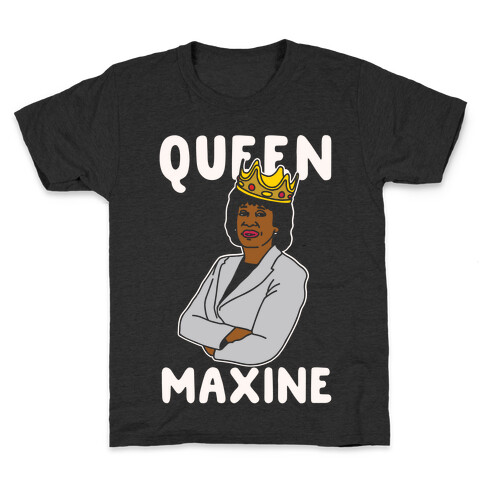 Queen Maxine White Print Kids T-Shirt