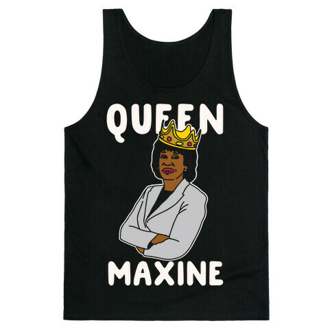 Queen Maxine White Print Tank Top