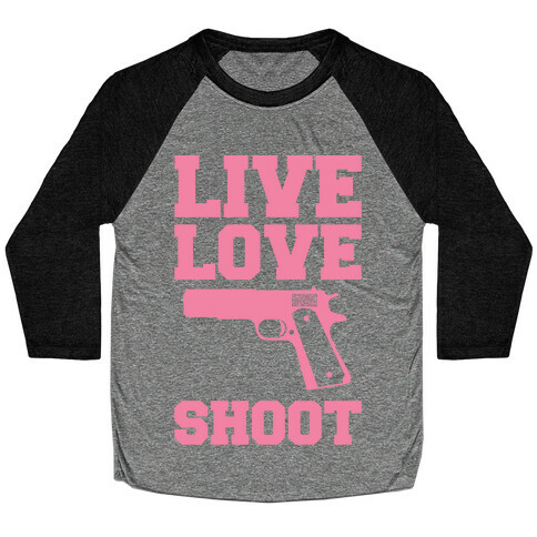 Live Love Shoot Baseball Tee