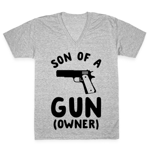 Son Of A Gun Owner V-Neck Tee Shirt