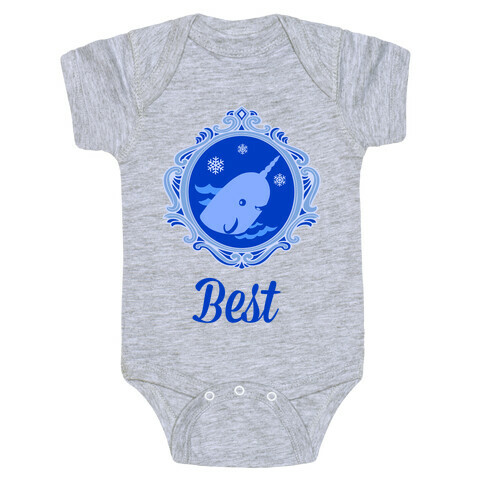 Narwhal Cameo Baby One-Piece