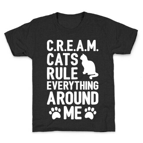 Cats Rule Everything Around Me Kids T-Shirt