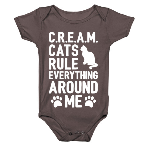 Cats Rule Everything Around Me Baby One-Piece