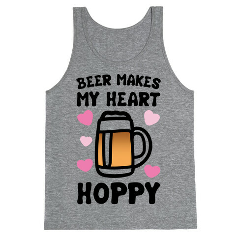 Beer Makes Me Heart Hoppy Tank Top
