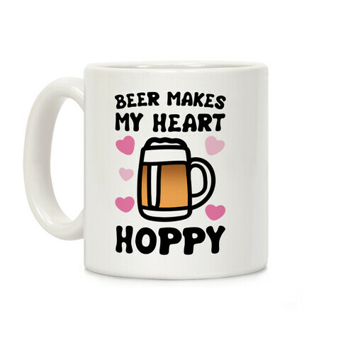 Beer Makes Me Heart Hoppy Coffee Mug